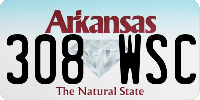 AR license plate 308WSC