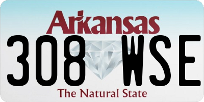AR license plate 308WSE