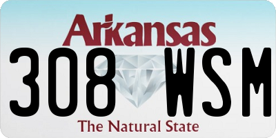 AR license plate 308WSM