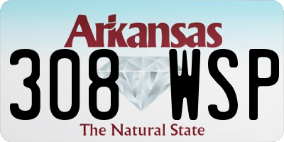 AR license plate 308WSP