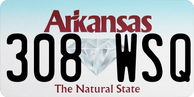 AR license plate 308WSQ