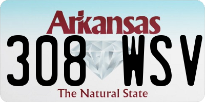 AR license plate 308WSV