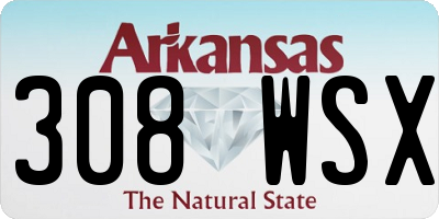 AR license plate 308WSX