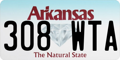 AR license plate 308WTA