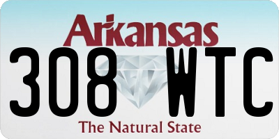 AR license plate 308WTC