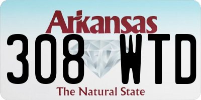 AR license plate 308WTD