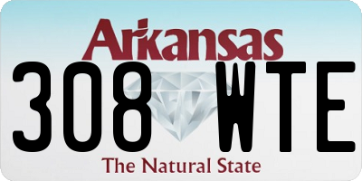 AR license plate 308WTE