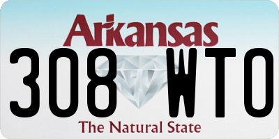 AR license plate 308WTO
