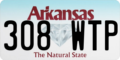 AR license plate 308WTP