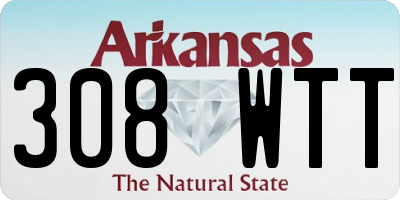 AR license plate 308WTT