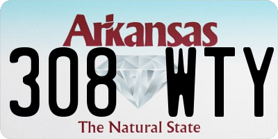 AR license plate 308WTY
