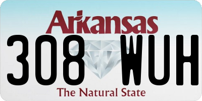 AR license plate 308WUH