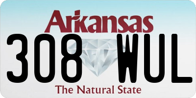 AR license plate 308WUL