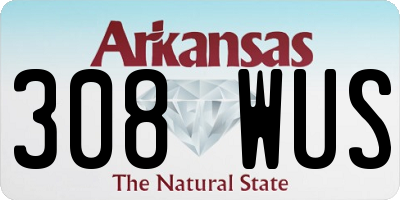AR license plate 308WUS