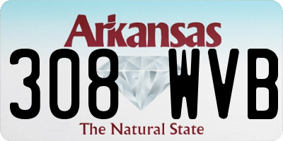 AR license plate 308WVB
