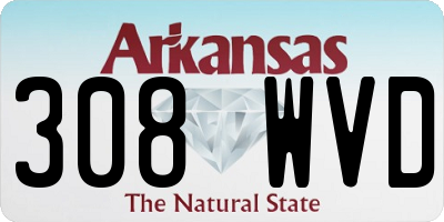 AR license plate 308WVD
