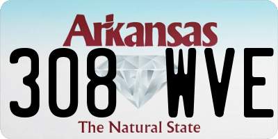 AR license plate 308WVE