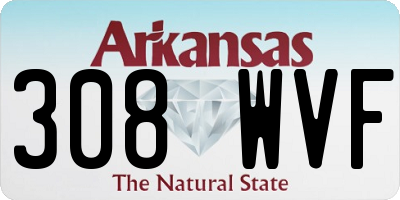 AR license plate 308WVF