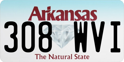 AR license plate 308WVI