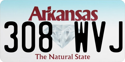 AR license plate 308WVJ