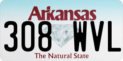 AR license plate 308WVL