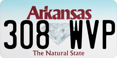 AR license plate 308WVP
