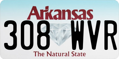 AR license plate 308WVR