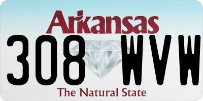 AR license plate 308WVW