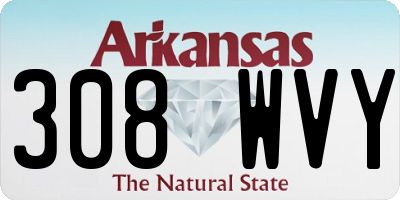 AR license plate 308WVY