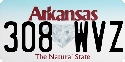 AR license plate 308WVZ