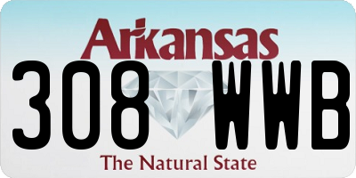 AR license plate 308WWB