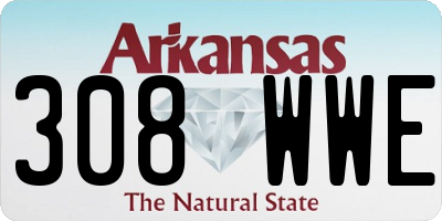 AR license plate 308WWE