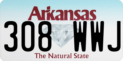 AR license plate 308WWJ