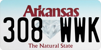 AR license plate 308WWK