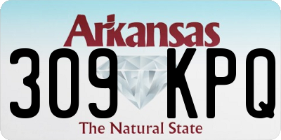 AR license plate 309KPQ