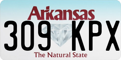 AR license plate 309KPX