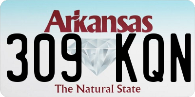 AR license plate 309KQN