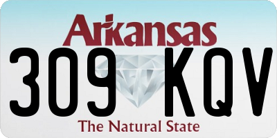AR license plate 309KQV