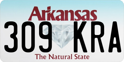 AR license plate 309KRA