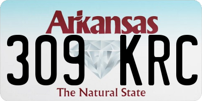 AR license plate 309KRC