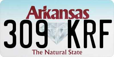 AR license plate 309KRF
