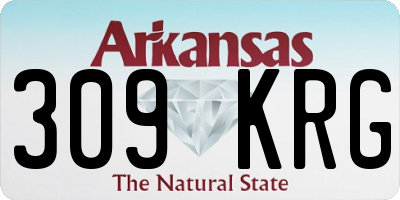 AR license plate 309KRG