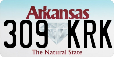 AR license plate 309KRK