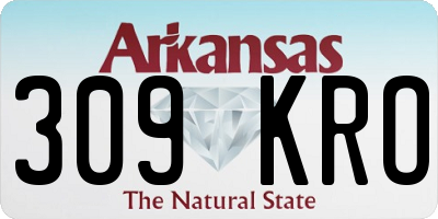 AR license plate 309KRO