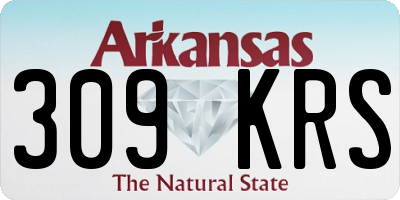 AR license plate 309KRS