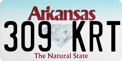 AR license plate 309KRT