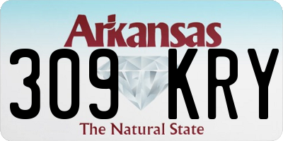 AR license plate 309KRY