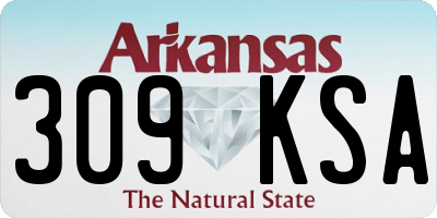AR license plate 309KSA