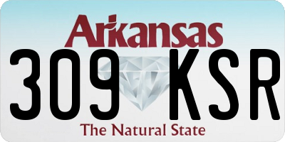 AR license plate 309KSR