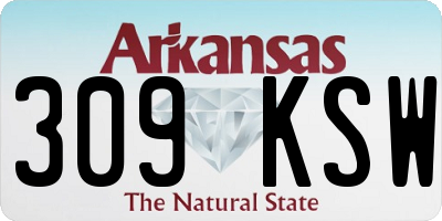 AR license plate 309KSW